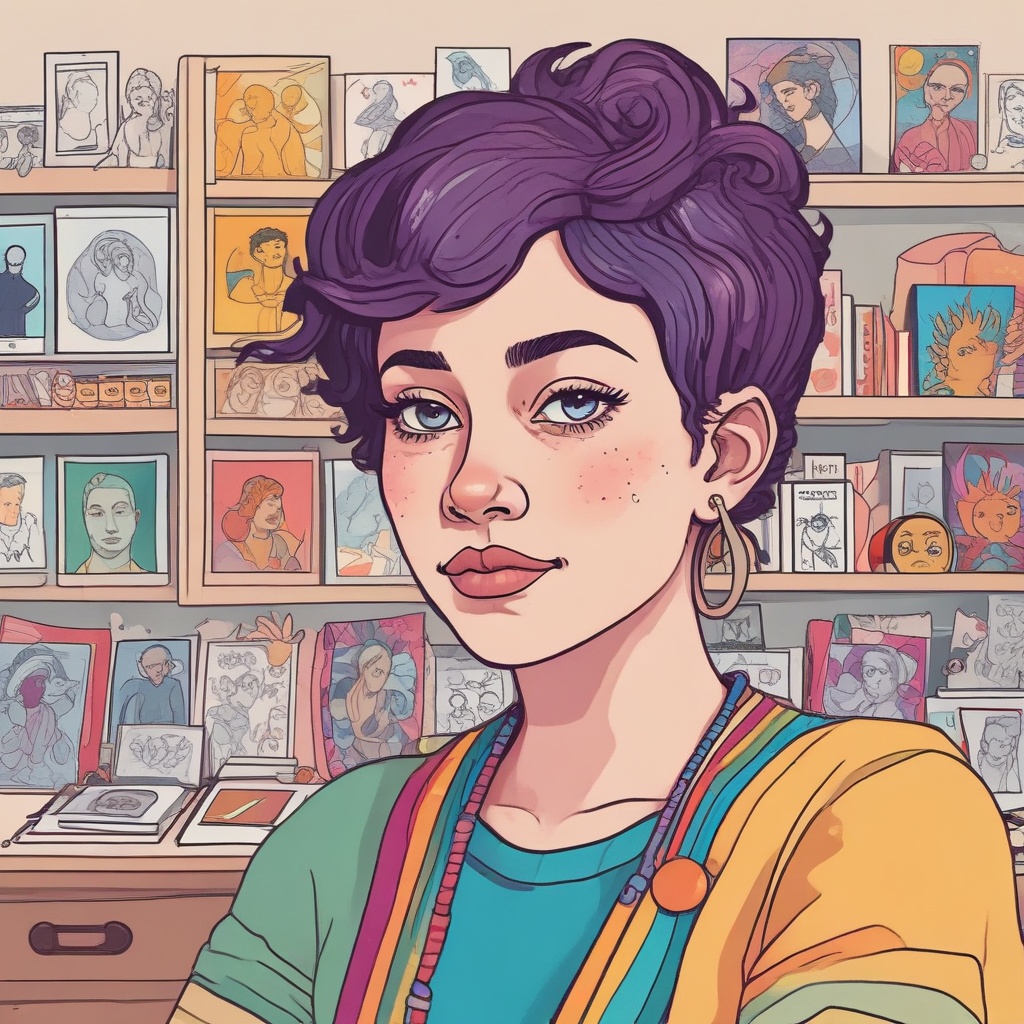 Sena, the representative of LGBTQ Art Shop